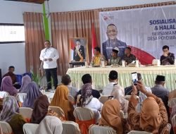 BP2MI Gelar Sosialisasi Pelindungan PMI dan Halal Bihalal di Desa Poyowa Besar Dua