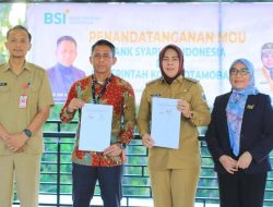 Wali Kota Tatong Bara Tandatangani Kesepakatan Bersama Bank Syariah Indonesia