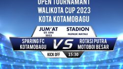 Jadwal Wali Kota Cup, Jumat 2 Juni 2023:  Sparing FC Kotamobagu vs Rotasi Putra Motoboi Besar