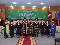 Eduart Wolok Kukuhkan Empat Guru Besar Tetap di Universitas Negeri Gorontalo
