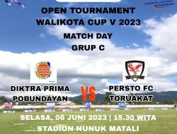 Jadwal Wali Kota Kotamobagu Cup, Selasa 6 Juni 2023: Diktra Prima Pobundayan vs Persto FC Toruakat
