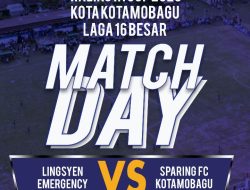 Jadwal 16 Besar Wali Kota Cup Hari Ini: Lingsyen Emergency Minsel vs Sparing FC Kotamobagu