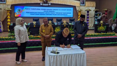 DPRD Kota Gorontalo Setujui Ranperda Pajak dan Retribusi Jadi Perda