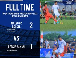 Maleo FC Bolsel Lolos ke 16 Besar Setelah Kalahkan Persib Bakan dengan Skor 2-1