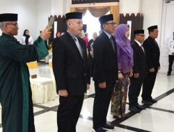 PJ Gubernur Lantik Lima Pejabat Pimpinan Tinggi Pratama Provinsi Gorontalo