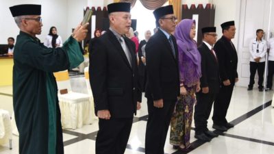 PJ Gubernur Lantik Lima Pejabat Pimpinan Tinggi Pratama Provinsi Gorontalo