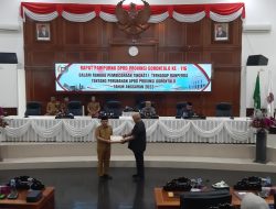DPRD Provinsi Gorontalo Gelar Sidang Paripurna Tentang Ranperda Perubahan APBD 2023