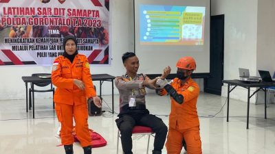 Dit Samapta Polda Gorontalo Gelar Latihan Search and Rescue
