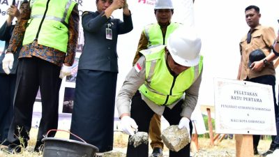 Wali Kota Marten Taha Hadiri Peletakan Batu Pertama Kantor PTUN Gorontalo