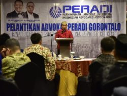 Gubernur Gorontalo Berharap Anggota Peradi Menjaga Integritas Diri