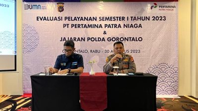 Pertamina-Polda Gorontalo Evaluasi Pelayanan BBM