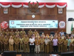 Seluruh ASN Dilingkungan DPRD Provinsi Gorontalo Laksanakan Penandatanganan Fakta Integritas dan Ucapkan Ikrar Netralitas