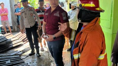 Polresta Gorontalo Kota Olah TKP Kebakaran di Andalas