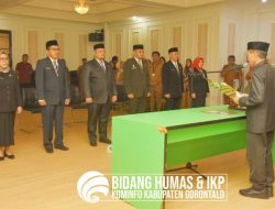 Enam Pejabat Tinggi Pratama Dilingkup Pemkab Gorontalo Dilantik