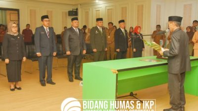 Enam Pejabat Tinggi Pratama Dilingkup Pemkab Gorontalo Dilantik
