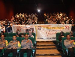 Keluarga Besar Polda Gorontalo Bersama Forkopimda Nonton Bareng Film Aku Rindu