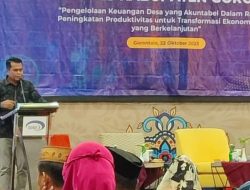Pemkab Gorontalo Gelar Workshop Evaluasi Pengelolaan Keuangan dan Pembangunan Desa