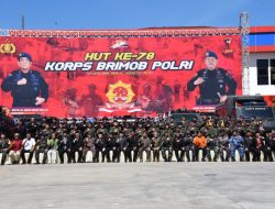 Ismail Pakaya Hadiri Upacara HUT Ke-78 Korps Brimob
