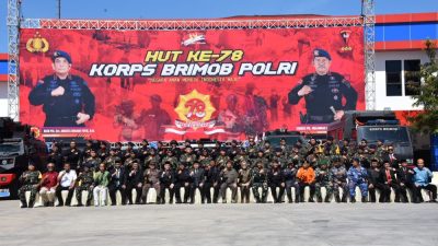 Ismail Pakaya Hadiri Upacara HUT Ke-78 Korps Brimob