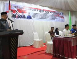 Asripan Nani Hadiri Paripurna DPRD Kotamobagu Persetujuan KUA-PPAS 2024