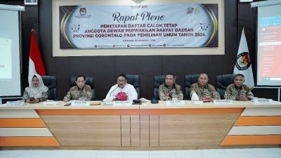Penetapan DCT DPRD Provinsi Gorontalo, Hanya tujuh Parpol ajukan Caleg Maksimal 45 orang
