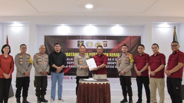 Polresta Gorontalo dan Bapas Tandatangan MoU Restoratif Justice