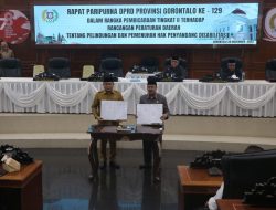 DPRD Provinsi Gorontalo Tetapkan Peraturan Daerah Tentang Perlindungan dan Pemenuhan Bagi Penyandang Disabilitas