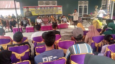Jaring Aspirasi, Wasito Somawiyono Siap Penuhi Permintaan Masyarakat Desa Puncak Kecamatan Tibawa