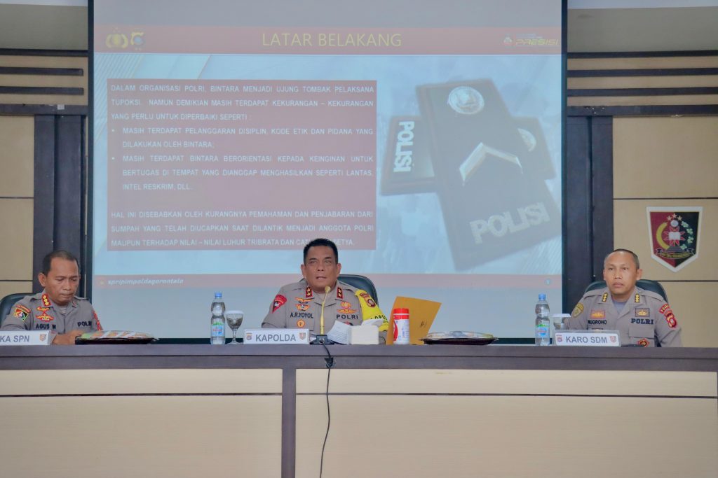 Kapolda Gorontalo Beri Motivasi Siswa Diktukba Polri 2023
