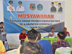 Bupati Gorontalo Buka Musyawarah Asosiasi BPD Se-Kabupaten Gorontalo