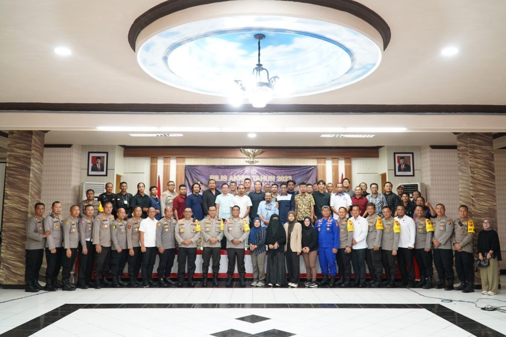 Polda Gorontalo Gelar Prees Conferens Akhir Tahun 2023