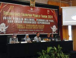 Libatkan Peran Pers, KPU Kota Gorontalo Sosialisasi Narasi Pemilu Damai Bebas Hoax
