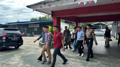 Polda Gorontalo Lakukan Pengawalan dan Pengamanan Tahanan Pembakar Kantor Bupati Pohuwato Saat Sidang