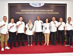 Pemprov Gorontalo dan BPJS Ketenagakerjaan Selenggarakan Anugerah Paritrana Award Tahun 2023