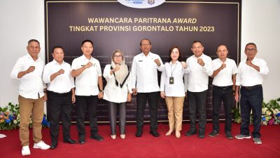 Pemprov Gorontalo dan BPJS Ketenagakerjaan Selenggarakan Anugerah Paritrana Award Tahun 2023