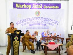Di Forum Konsultasi Publik, Wali Kota Marten Taha Paparkan Empat Sektor Prioritas Pemkot Gorontalo