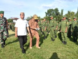Pemerintah Kecamatan Limboto Gelar Apel Pasukan Pengamanan Jelang Pemilu 2024