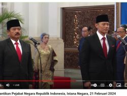 Presiden Jokowi Melantik AHY Jadi Menteri ATR/BPN dan Hadi Tjahjanto Sebagai Menko Polhukam