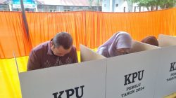 Penjagub Gorontalo Gunakan Hak Pilihnya di Gorontalo