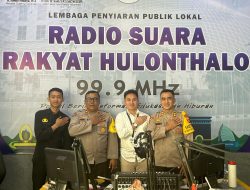 Polda Gorontalo Bahas Persiapan Pengamanan Pemilu Saat Menjadi Narasumber Radio Suara RH