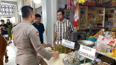 Polresta Gorontalo Kota Cek Harga Beras di Pasar Sentral Menjelang Ramadhan