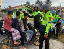 Satlantas Polresta Gorontalo Kota Lakukan Patroli Subuh Antisipasi Balap Liar Saat Bulan Ramadhan