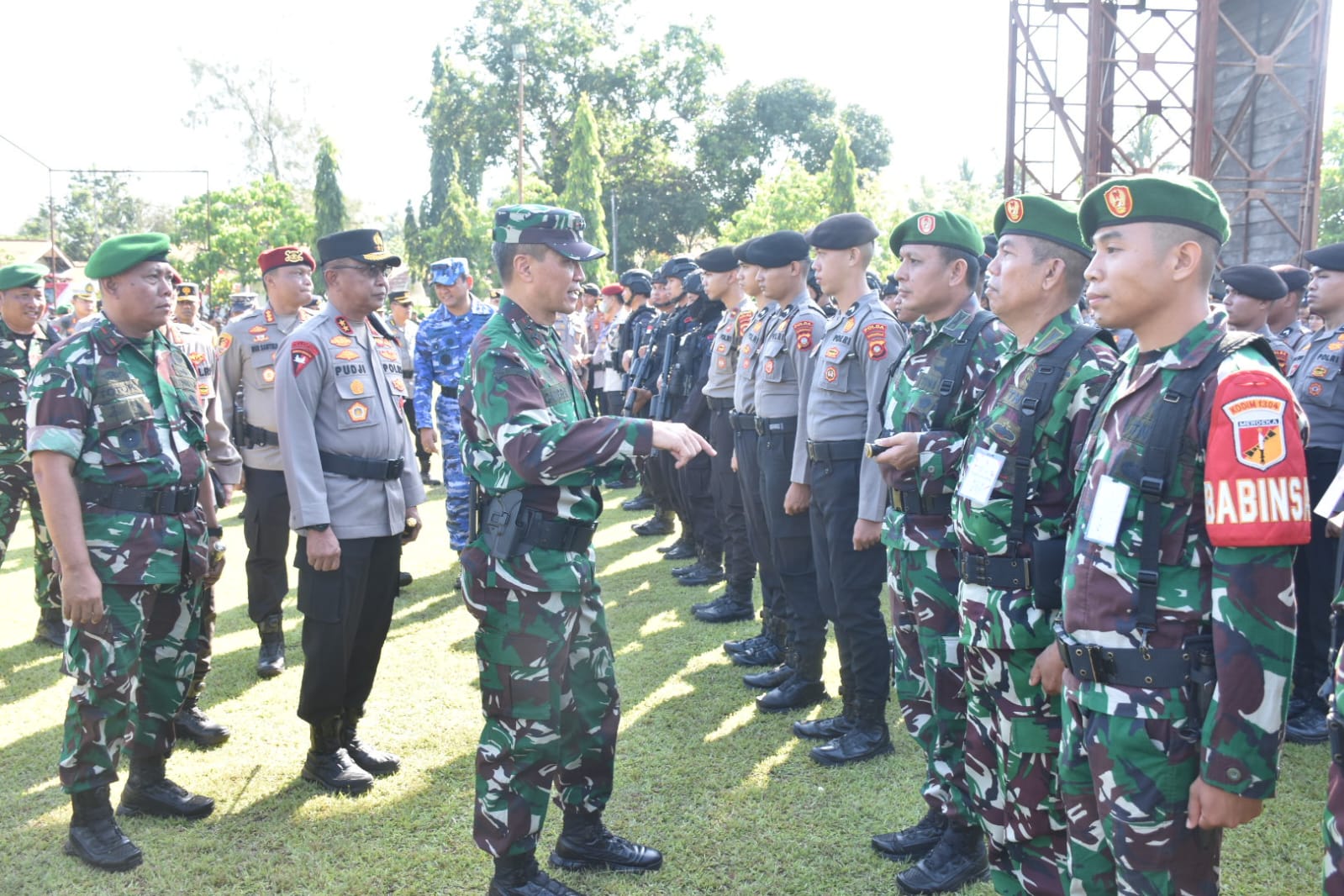 Apel Pasukan Menjaga Kunjungan Presiden di Gorontalo