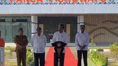 Baru Diresmikan, Presiden Jokowi Perintahkan Runway Bandara Panua Ditambah