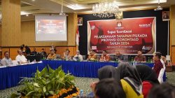 KPU Provinsi Gorontalo paparkan Teknis Pelaksanaan Pilkada dihadapan Forkopimda