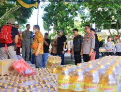 Bersama PJ. Gubernur, Kapolda Gorontalo Pantau Kegiatan Pasar Murah Ramadhan