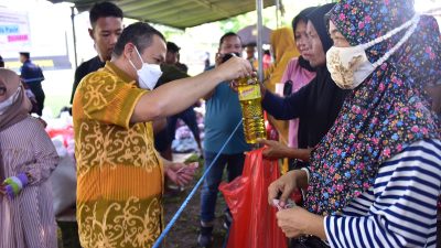 Polda Gorontalo Gelar Pasar Murah Ramadan Jelang Hari Raya Idulfitri