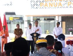 Presiden Jokowi Meresmikan Bandara Panua Pohuwato