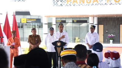 Presiden Jokowi Meresmikan Bandara Panua Pohuwato