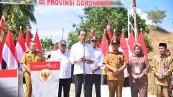 Presiden Jokowi Resmikan Inpres Jalan Daerah Gorontalo
